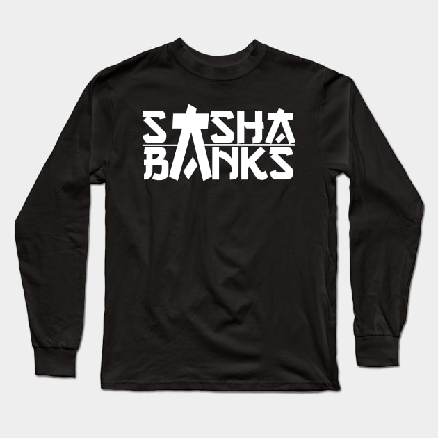 sasha banks Long Sleeve T-Shirt by Venn Jacobs